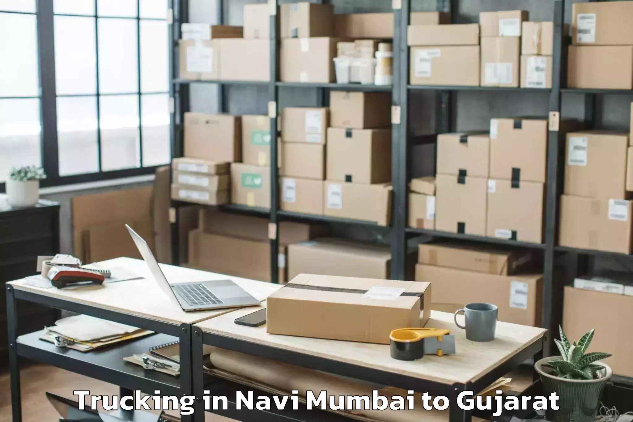 Book Navi Mumbai to Deesa Trucking